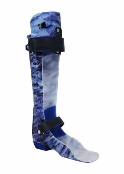 (GRAFO) ground restraint ankle foot orthosis blue patterned